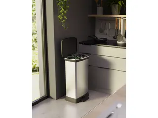 Pedaalemmer Decobin Duo 23+23 Liter Zilver Zwart - 10