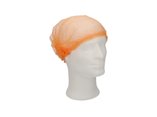 CMT Haarnet Clip Cap PP Non Woven Oranje Maat XL 58cm 1000 Stuks