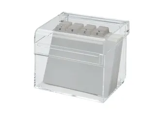 Kaartenbak Maul A7 + Index Acryl Glashelder - 2