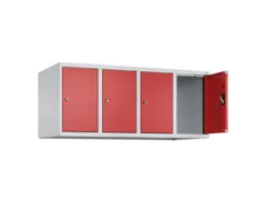 opzetkast,v. locker,4vak.,vak B 300mm,HxBxD 500x1200x500mm