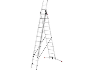 multifunctionele telescoopladder,3x12,sporten,balk L 8,07m,aluminium - 2