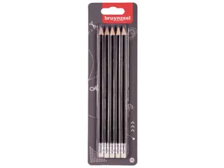 Potlood Bruynzeel Teens HB gumtip blister à 5 stuks - 1