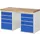 werkbank,HxBxD 890x1500x700mm,beukblad,draagverm. 750kg,2containers