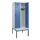 locker met bank,HxBxD 2120x800x815mm,2vak,vak B 400mm,draaigrendel