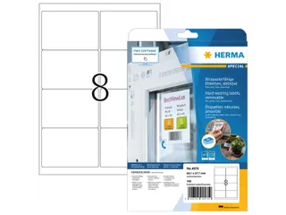 HERMA 4575 Weervaste Folie-etiket A4 99,1x67,7mm removable 160 stuks - 1