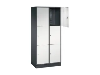 grootvolume-lockersysteem,RAL 7021/RAL 7035,HxBxD 1950x820x500mm - 1