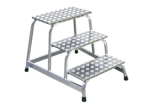 Montagetrap Aluminium H 0 6M 3Treden Incl. Platform Treden Traanplaat