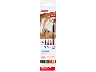 Brushpen edding 1340 letteringset assorti set à 4 stuks - 1