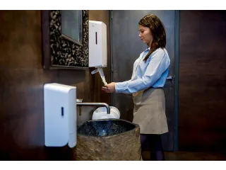 Euro White Quartz 441102 handdoekdispenser Wit Multifold - 2