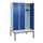 locker met bank,HxBxD 2120x1200x815mm,3vak,vak B 400mm,draaigrendel