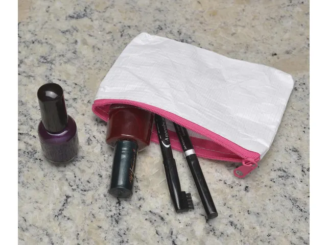 etui A7 Phat-Bag wit groen met hoge duurzaamheid en roze ritssluiting