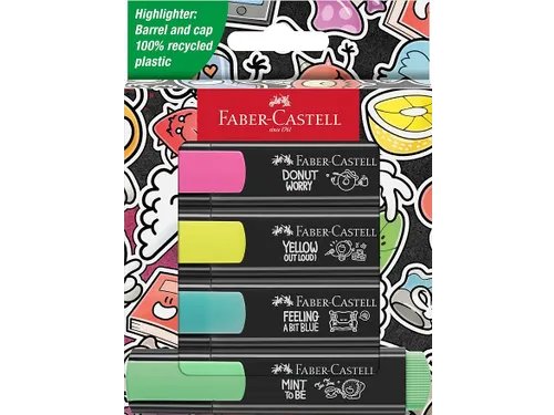 Markeerstiften Faber-Castell 46 Graffiti 4 stuks in karton etui