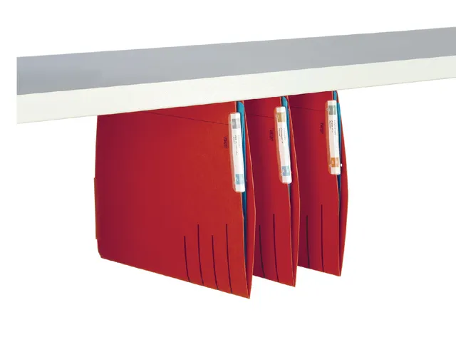 Hangmap Secolor lateraal voor legbord rood