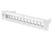 Modulair Patchpaneel 12-poorts Blanco 1U 254mm 10'' Rackmontage Grijs