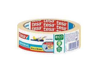 Afplaktape tesa Economy 30mmx25m geel - 1