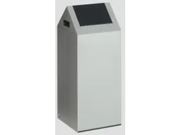 Afvalverzamelaar Zelfblussend 60 Liter 800X320X320Mm Klemring Grijs