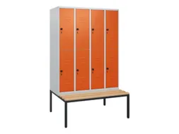 Dubbeldekse dekenkist,HxBxD 1950x1200x815mm,4x2vak.,vak B 300mm
