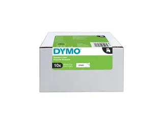 Labeltape Dymo 45803 LabelManager D1 polyester 19mm zwart op wit - 1