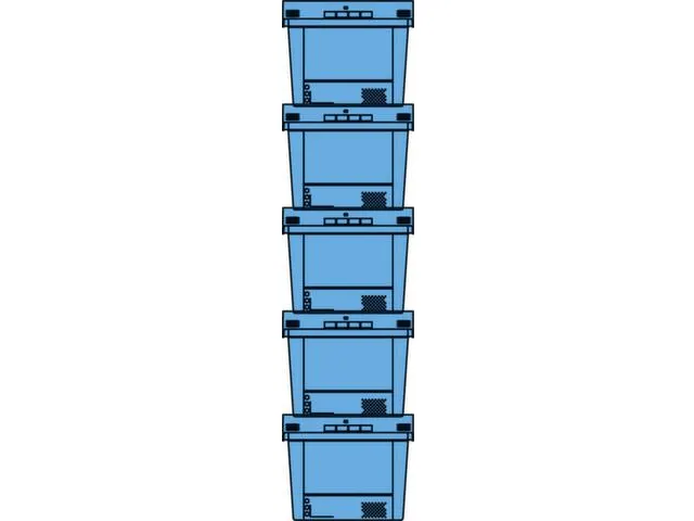 Herbruikbare Stapelbak Pp 340x800x400mm 76l Stapel-/Nest-/Verzegelbaar