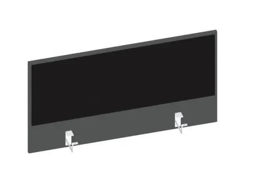 baliepaneel bureau aanbouw achter MS-donkergrijs BN8033-zwart 1000mm