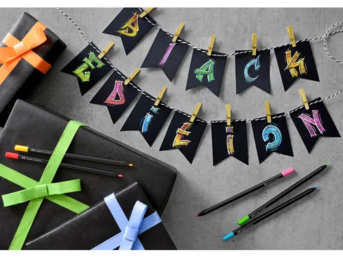 Kleurpotloden Faber-Castell Black Edition in kartonnen etui á 12 stuk