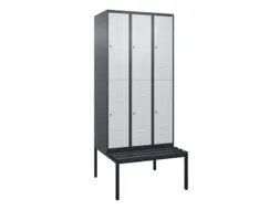 Dubbeldekse dekenkist,HxBxD 2120x900x815mm,3x2vak.,vak B 300mm
