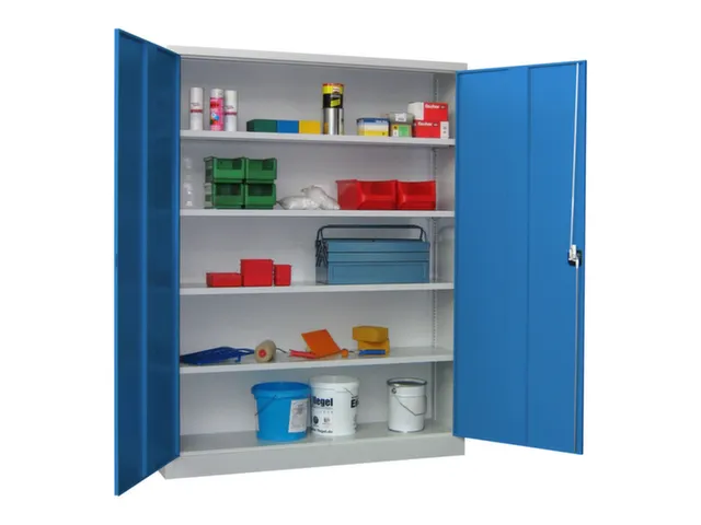 grootvolumekast met openslaande deuren,RAL7035,front RAL5012