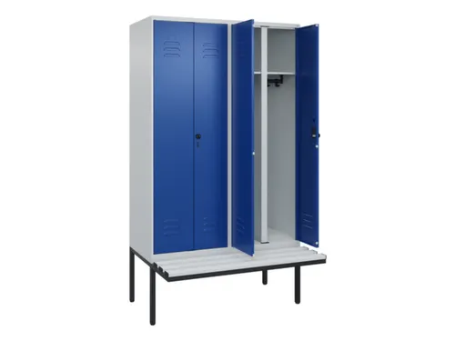 locker voor scheiding van kleding,HxBxD 2120x1200x815mm,4vak