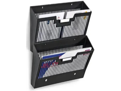First wandfolderhouder zwart A4