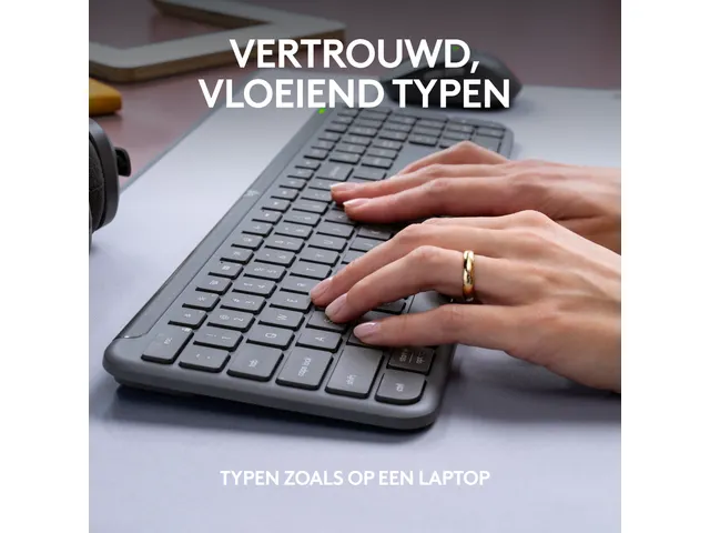 Logitech MK950 Toetsenbord Azerty FR Signature Slim en muis