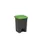 pedaalemmer,1x45l,HxBxD 600x398x410mm,romp PP grijs,deksel PP groen