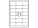 Etiket Rillstab 63.5x38.1mm Wit 2100 Stuks