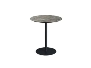 bistrotafel,HxØ 730x700mm,rond,schotelvoet zwart - 1