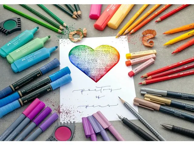 Crayon de couleur Faber-Castell 36 pces 2 lignes de 18 pces dans un et