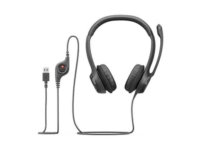 Logitech H390 USB- computerheadset USB-C 981-001576 zwart