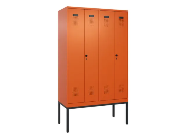 locker voor scheiding van kleding,HxBxD 2120x1200x500mm,4vak