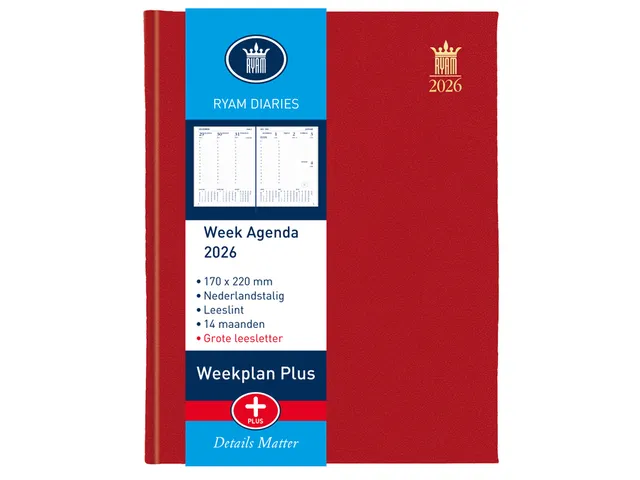 Agenda 2027 Ryam Weekplan Plus Mundior groot letter 7dagen/2pagina's a
