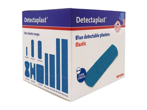 Detectaplast 8241 Textielpleister Elastisch Blauw 25x72mm 100 Stuks