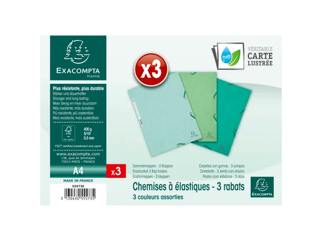 Pk3 Elastomap glansk art.3klep A4 Natuur