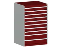 ladekast HxBxD 1200x800x750mm 10laden zware lasten RAL7035 RAL3004