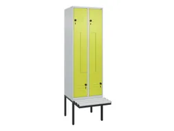 Z-garderobekast,HxBxD 2120x600x815mm,2vak,vak B 300mm,draaigrendel