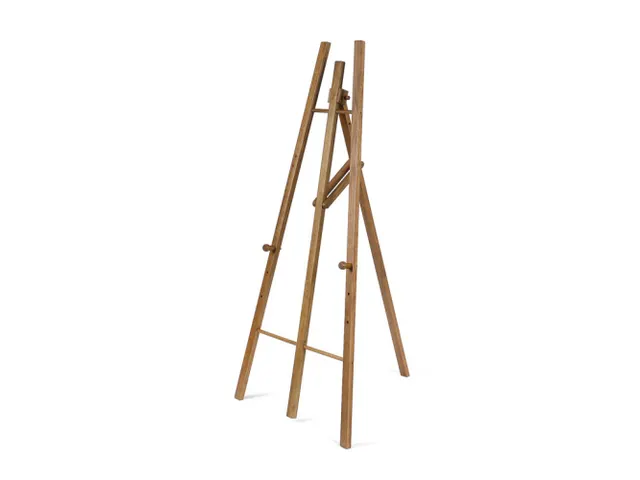 Chevalet bois dur marron clair pour tableau noir/panneau imprimé
