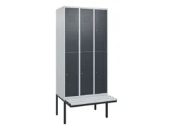 Dubbeldekse dekenkist,HxBxD 2120x900x815mm,3x2vak.,vak B 300mm