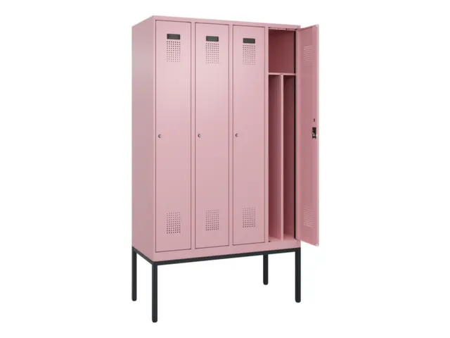 locker voor scheiding van kleding,HxBxD 2120x1200x500mm,4vak