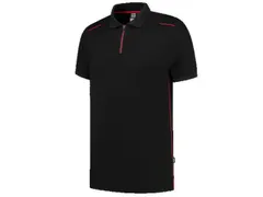 Tricorp 202703 polo, zwart/rood, maat S, per stuk