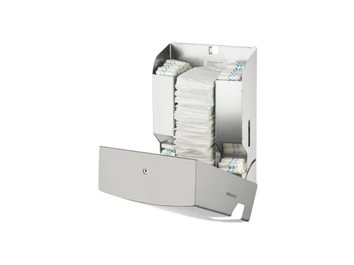 MediQo-line Maandverband- & tampondispenser RVS anti-fingerprint