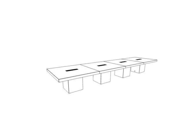 Vergadertafel Hxbxd 73x560x140cm Frame Kubusvormig Iep