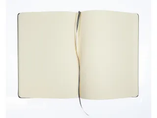 Schetsboek Kangaro A4 cold grey PU HC 80 vel 140gr roomwit met elastie - 4