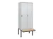 locker voor scheiding van kleding,HxBxD 2120x800x815mm,2vak