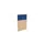 baliepaneel,v. bureau,aanbouw links,B 800mm,NE-esdoorn,BN6016-blauw